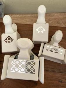 Martha Stewart Kantenlocher Lot 4-2 passende Sets inkl. Eckstanzer Spitzenschale - Bild 1 von 9
