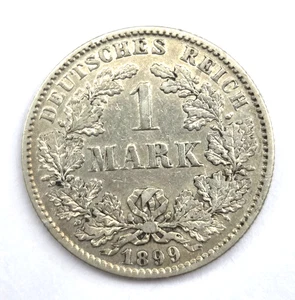 Kaiserreich 1 Silbermark Jahrgang 1899 F RAR - Bild 1 von 8