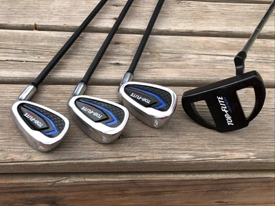 RH Top Flite Junior Complete Golf Iron Set 7,9 SW & Putter Graphite Shafts 🔥⛳️ - Image 1 of 4