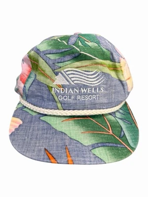 Vintage Indian Wells Golf Resort CA Imperial Rope Strapback Hat - OSFA Rare VTG - Image 1 of 4