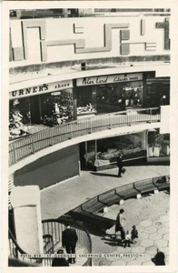 REAL PHOTO POSTCARD OF ST. GEORGES SHOPPING CENTRE, PRESTON, LANCASHIRE BY FRITH - Picture 1 of 2