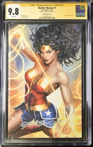 CGC 9.8 AUTO!!!🤩Wonder Woman #1 Virgin Variant B- SS Ariel Diaz 2023🤩SIGNED! - Picture 1 of 2