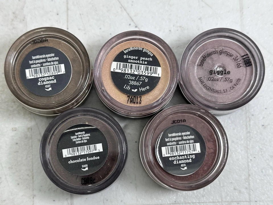 BareMinerals Lot Of 5 Loose Mineral Eye Color Diamond Glimpse Rare Shades Discon - Image 1 of 4