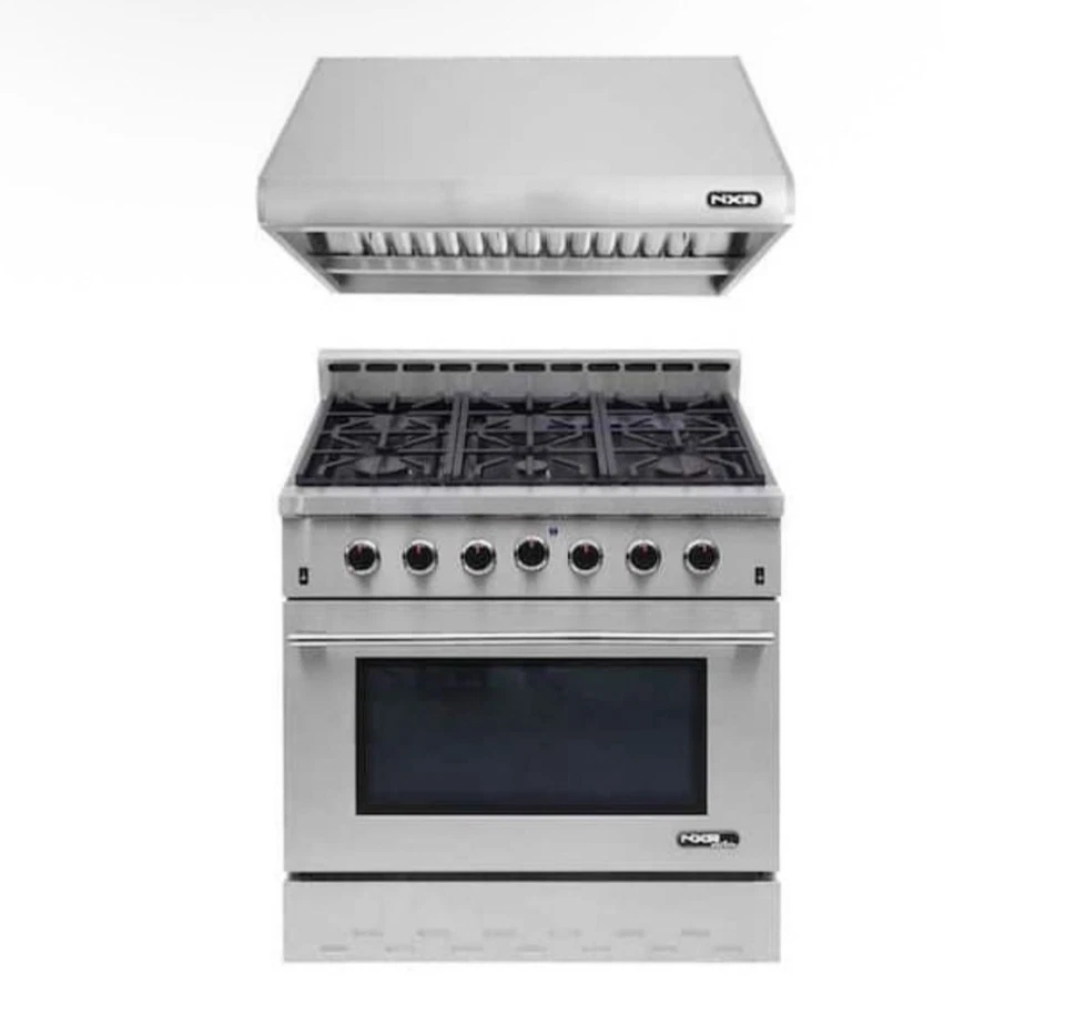NXR SC3611 6 inch Gas Range with Convertible Duct