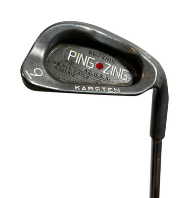 PING ZING Red Dot 9 Iron Right Handed Steel Shaft Stiff Flex 36.25" FAIR - Image 1 of 4