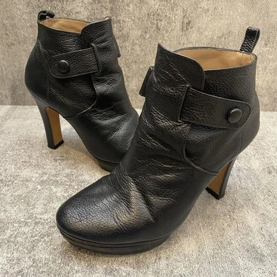 Botines de cuero negros Repetto raros talla 35 (US 5) tacón alto 9,5 cm elegantes Foto 1 de 4