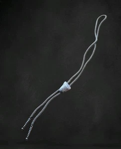 Vintage Bolokrawatte Western Stein roh poliert Rock Rodeo Cowboy braun Schnur gebraucht, in einwandfreiem Zustand - Bild 1 von 9