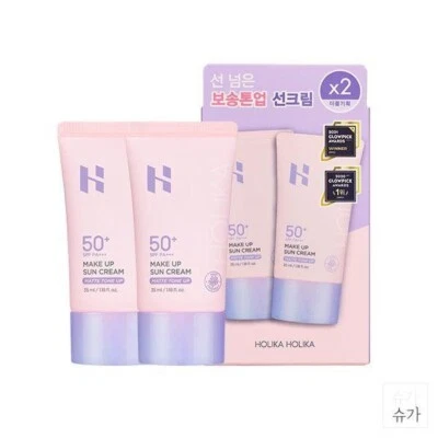 Makeup Sun Cream Sunscreen SPF50 PA+++ 35ml 2 units Holika Holika
