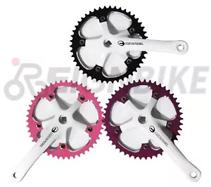 46T Tooth Crank Set with Chainring Fixed Gear 170mm Crank Arms 9/16" Pedal Hole - Picture 1 of 4