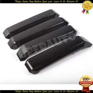 Fits 2015-2020 F-150 Carbon Fiber Print Interior Inner Door Handle Cover Overlay - Picture 1 of 5