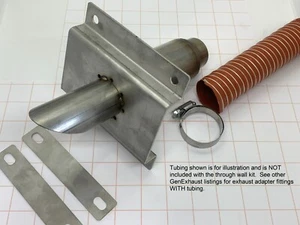 "Ventilación de escape de pared DoubleShield-1,5"" tubo de silicona abrazadera de pared de hasta 4""" - Imagen 1 de 6