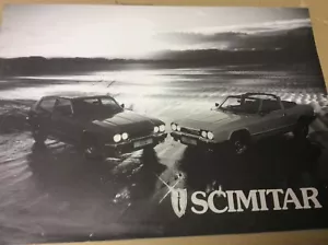 Reliant Scimitar GTE GTC ausklappbare Broschüre 1984 - Bild 1 von 3