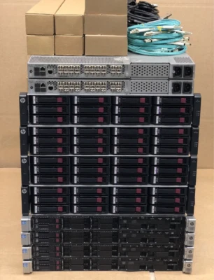 HP MSA 2040 DL360p Gen8 10Gbit iSCSI 28TB 15K SAN 80Core 1TB Server SAN Config - Image 1 of 2