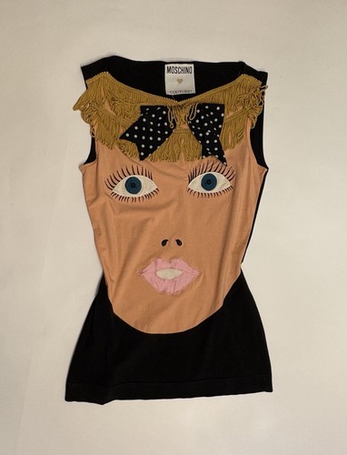 Franco Moschino Couture Passerella Primavera 1989 Bambola Blow up micro abito top 42