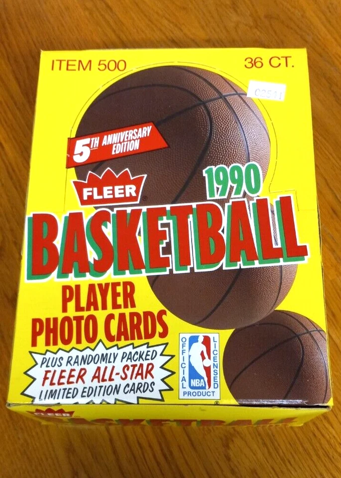 2 FLEER 1991 BASKETBALL 36 WAX PACKS IN ORIGINAL BOXES