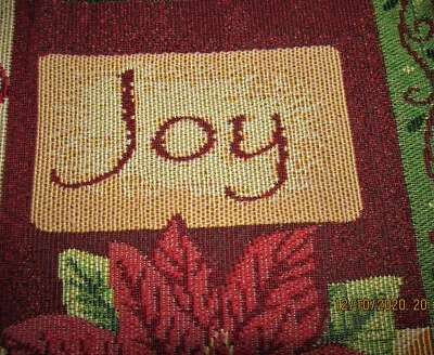 Essential Home Christmas Peace Love Joy Table Runner 13 X 54 - Image 1 of 4