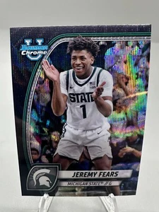 2024-25 Bowman Chrome University Jeremy Fears Black Wave #ALT-8 SP - Picture 1 of 2