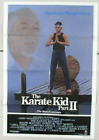 THE KARATE KID PART II ADVANCE ORIGINAL FOLDED MOVIE POSTER 1986 RALPH MACCHIO 
