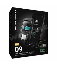 Compustar RFX-2WQ9-FM 2-Wege 3000-FT LCD Q9 Fernbedienung + X1 LTE Drohne Mobil 4G LTE - Bild 1 von 6