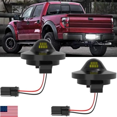 2x For Ford F150 F250 F350 LED License Plate Light Tag Lamp Assembly Replacement - Image 1 of 4