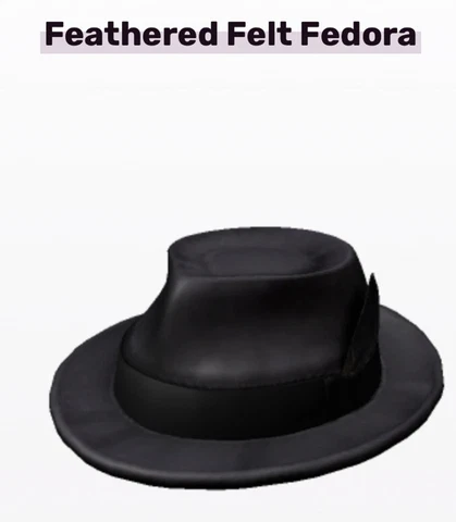 Roblox Toy Code Feathered Felt Fedora Celebrity Series 8 Sent Messaged Cover