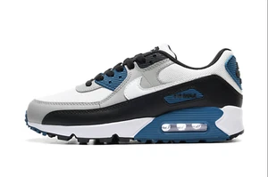 NEW Nike Air Max 90 White Black Grey Teal Blue Men's Size Shoes FREE SHIP - Picture 1 of 5