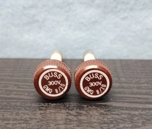 2- BUSSMANN GMQ 8/10 AMP GLASS FUSE, DUAL ELEMENT, 300V - Picture 1 of 3