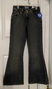 Pantalones de mezclilla regulares para niñas adolescentes Limited Too de moda talla 12 - Imagen 1 de 7