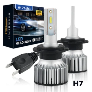 H7 LED Headlight Bulbs Low Beam 60W 6000K White 6000LM Fit VW Golf MK6 5K1 09-13 - Picture 1 of 9