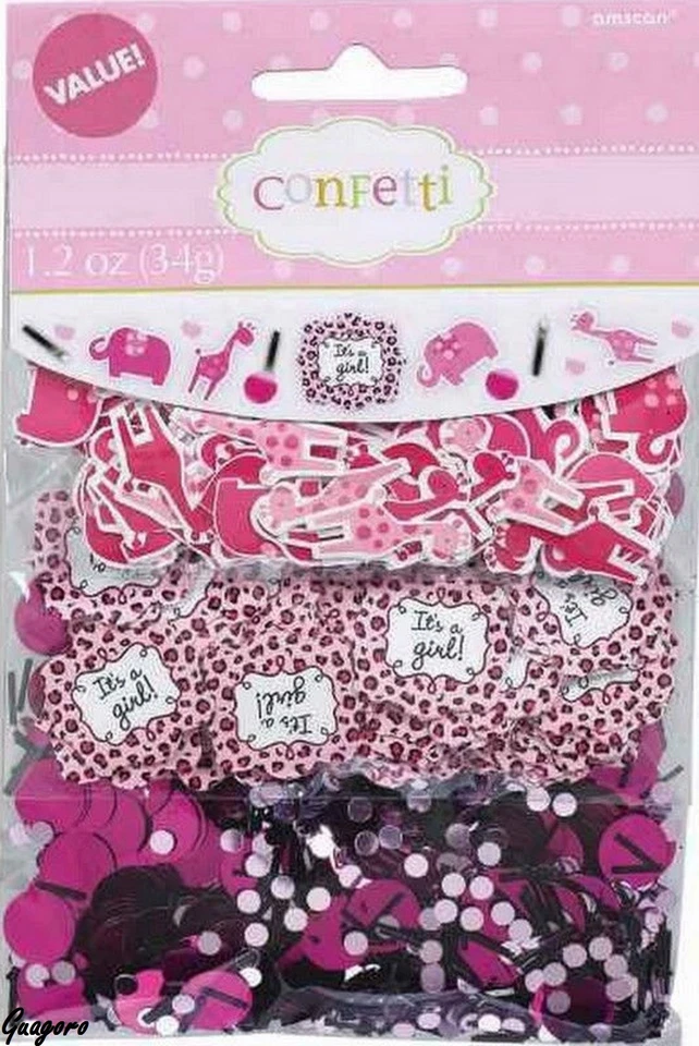 Baby Shower Sweet Safari It's a Girl Confetti Zoo 丛林装饰派对用品 — 第 1/4 张图片