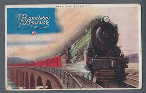 Postal de colección Broadway Limited ferrocarril de Pensilvania, publicada 1931 - Imagen 1 de 2