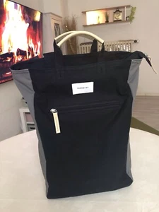 Sandqvist Rucksack Damentasche wie neu, 1 x getragen, schwarz/grau - Bild 1 von 6