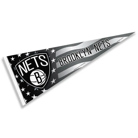 Brooklyn Nets Nation American Stripes Full Size Pennant Flag Banner Cover