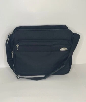 Samsonite Black Carry on Small Luggage laptop Bag 15 x 11 x 5 w/ shoulder strap - Image 1 of 4