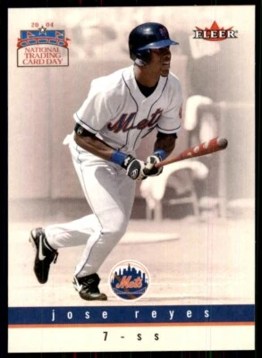 2004 Fleer National Trading Card Day Jose Reyes New York Mets #4 - Image 1 of 2