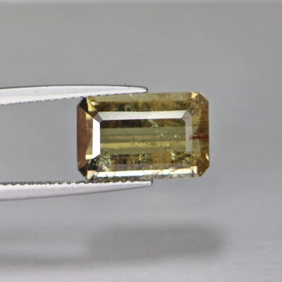 5,70 kt natürlicher Turmalin Achteckschliff braun gelbe Farbe lose Edelsteine - Bild 1 von 4