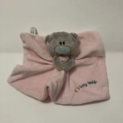 Tiny Tatty Teddy Bear Security Blanket Pink Soother Me To You Lovey Baby - Image 1 of 4