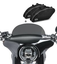 Set Moto Pare-brise M + Sacs intérieurs pour Harley Sport Glide 18-22 SL3