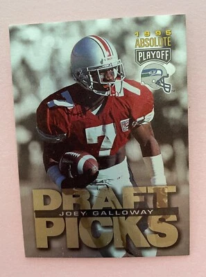 1995 Playoff Absolute Joey Galloway #187 Rookie RC - Image 1 of 2
