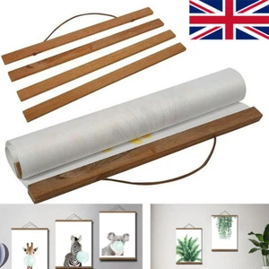 21/30/40/50CM Magnetic Wood Photo Picture Frame Poster Print Art Wooden Hanger! - Picture 1 of 10