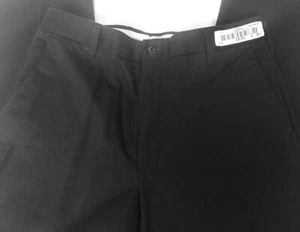 CINTAS Men's Black Cotton Flat Front Technician/Commercial Work Pants 33-34 - Picture 1 of 11