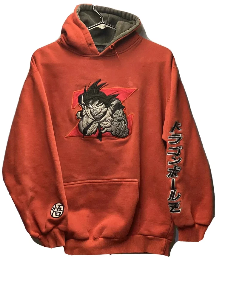 Sudadera con Capucha Dragon Ball Z Goku Vintage 2002 Talla XL 26 Larga 20 Hombro a Hombro Foto 1 de 4