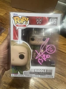 AUTOGRAPHED MATT RIDDLE FUNKO POP (PINK) JSA CERTIFIED - Picture 1 of 3