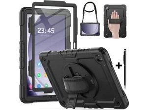 Case for Samsung Galaxy Tab A9 8.7 inch 2023 + Screen Protector Shoulder Strap - Picture 1 of 15