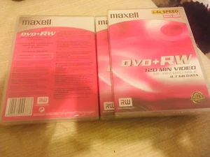 New MAXELL DVD+RW 120Min 4.7GB 1-4x speed discs x3 - Picture 1 of 1