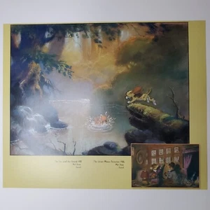 Fox and the Hound Great Mouse Detective Print Disney Todd Copper Calendar Page - Picture 1 of 1