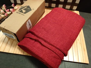 Kevin Textile Faux Linen Pillow Covers ~ Burgundy Wine Red 22 x 22 ~ New #A27 - Picture 1 of 3