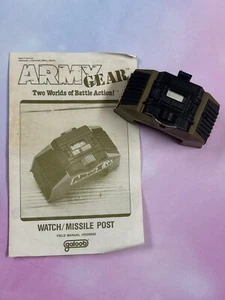 Vintage 1988 Army Gear Wrist Watch/Missile Outpost GALOOB Toys W/ Manual - Picture 1 of 12
