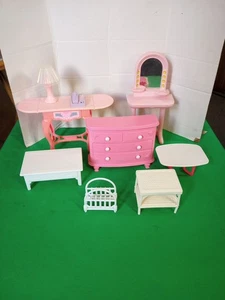 Cómoda de muebles Barbie vintage años 80/90, espejo de tocador - Imagen 1 de 14