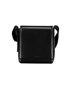 Calvin Klein Leather Shoulder Bag Men Black - Picture 1 of 3